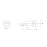 PSC Turning Holder SCLCR/L-Kr95°(HP) Coromant Capto Shank Insert: CCMT CCGT CCGX CCET CCMW - Big-tools Industrial Supply Tools for Metal Cutting